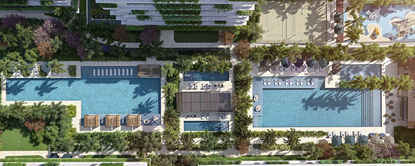 Vista aérea piscinas Riio