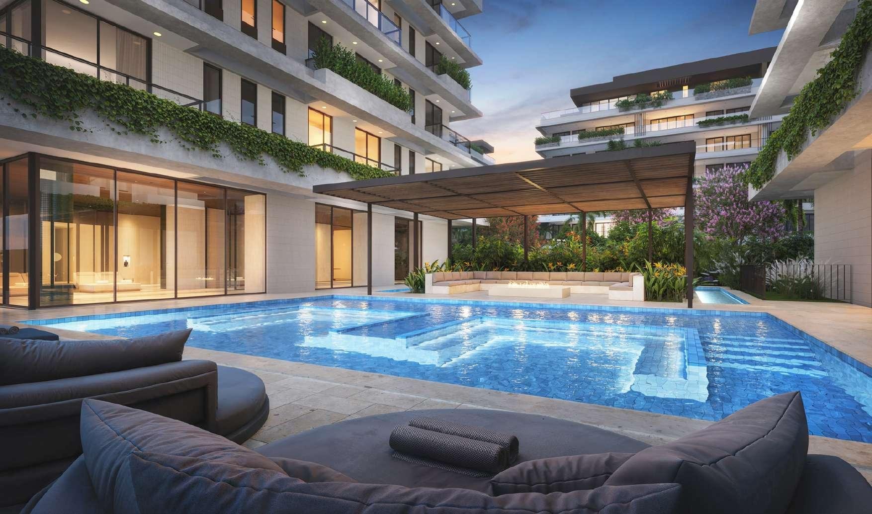 Riio by Piero Lissoni – Piscina noturna e blocos